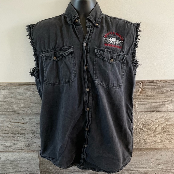 Myrtle Beach 2012 Motorcycle Rally sleeveless shirt Size Medium (E1) - Picture 2 of 8